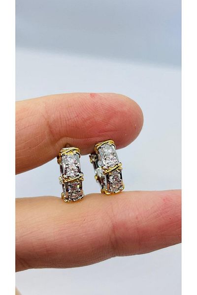 NİNS JEWELRY Mini Size Xoxo Hoop Earrings