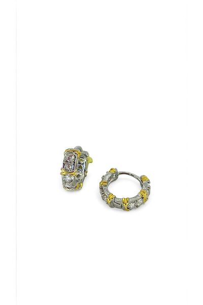 NİNS JEWELRY Mini Size Xoxo Hoop Earrings