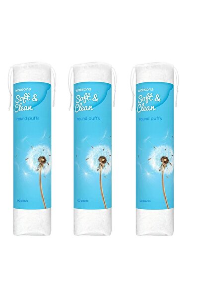 Watsons Disk Makyaj Temizleme Pamuğu 100 Adet X3 Paket
