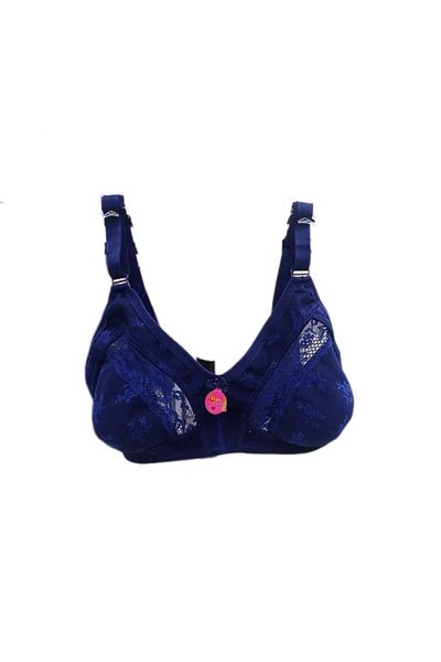 Liza King Size Gathering Lace Detailed Bra - with Adjustable Straps and Wide Band
