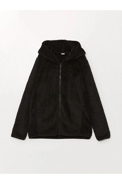 LC Waikiki LCW Kids Girl's Hooded Long Sleeve Zip Sweatshirt