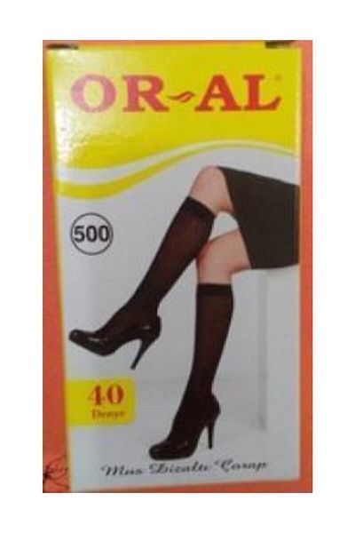 Oral Çorap 12 Oral средно дебели ботуши до коляното 500 черни