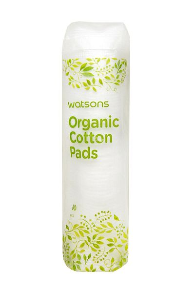 Watsons Organic Round White Makeup Cotton 80 Pieces