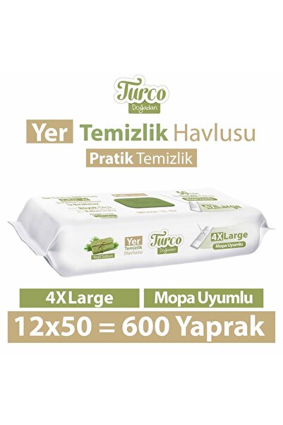 Turco Doğadan Pratik Temizlik Turco Doğadan Yer Temizlik Havlusu Yeşil Sabun ...