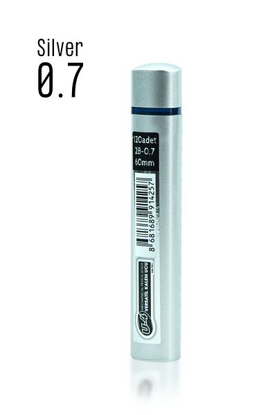 Kids Like U4 Silver Premium Quality - 0.7 120 Pieces Pencil Tips, 1 Piece