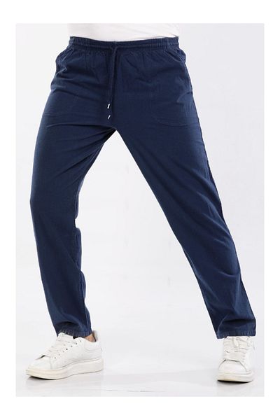 DENİZLİFE Unisex M-5Xl Size 100% Natural Hambezi Linen Trousers