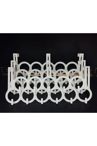 BSB 3 Pieces Plastic Door Back Clothing Jewelry Key Hanger
