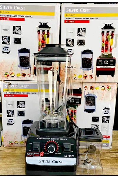 Silver Crest İntexstar Silver Crest Professional 7200Watt Cafe Bar Double Pitcher Belender Ice Crusher Grinder
