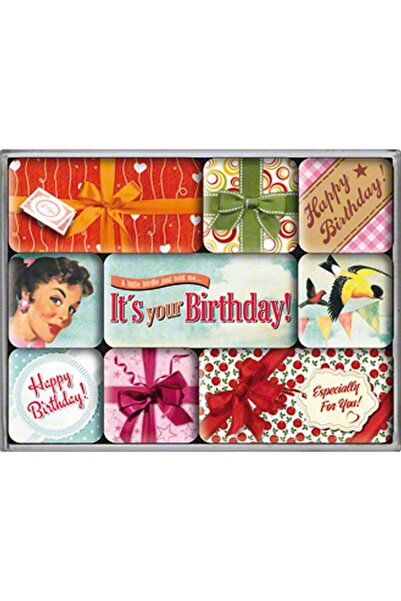 Nostalgic Art Art Say It Happy Birthday Magnet Set  83052