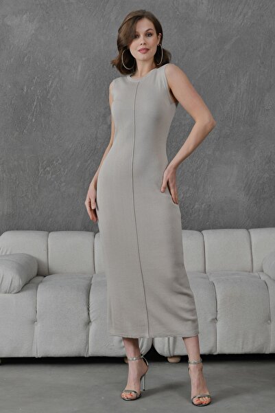 bayansepeti Еластична трикотажна тканина без рукавів, комір-стійка, довжина 1...