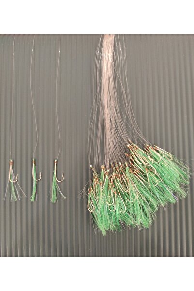 Handmade İstavrit Dip Çaparisi Köstek (Gece) - 100 İğneli (Youvella İğne 5 Numara)