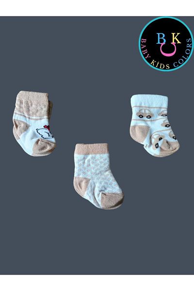baby kids colors Mixed 3-Color Socks Set for Newborns