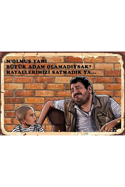hediyeniburadabul Retro Ahşap Poster