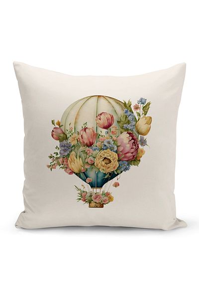 Bertille Home Vintage Series Double Sided Digital Printed Throw Pillow Case (Vintage Cushion Cover)