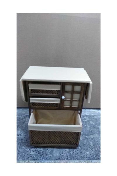 HAVİN HOME Eskitme Ütü Masası Sepetli