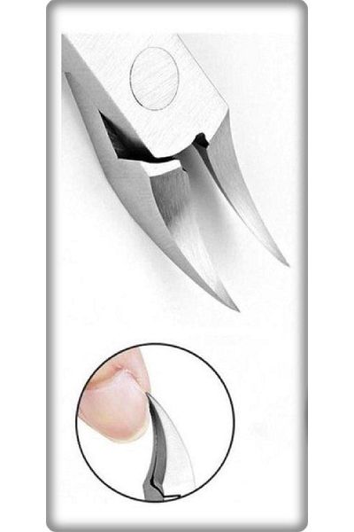 TAN EXPRESS Pedicure Scissors Curved Head Ingrown Toe Nail Manicure Scissors 10 Cm 1 Piece