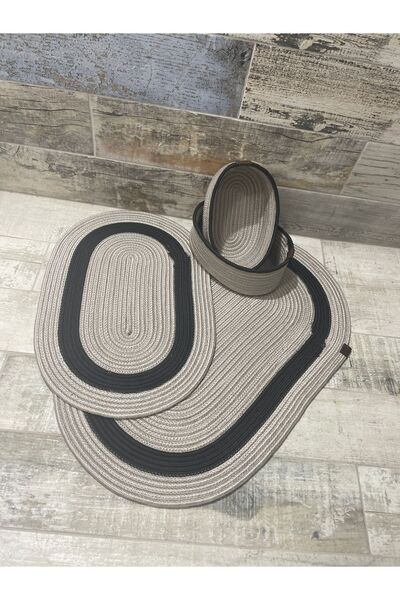 ERSU AHAT HOME DESİGN Jüt , Hasır ,banyo Paspas Takımı, Banyo Sepet Takımı ,p...
