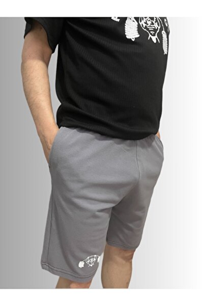 Full power Unisex Gray Short Shorts - Breathable, Ideal for Sports and Daily Use
