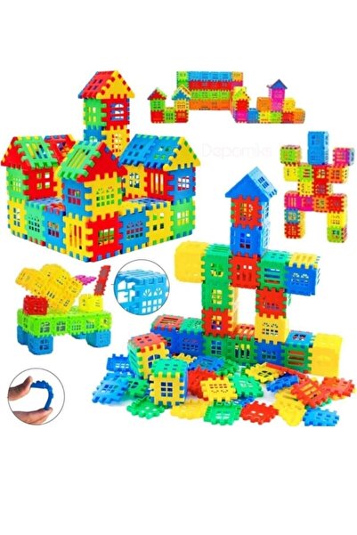 Depomiks Avm لعبة ألغاز ثلاثية الأبعاد بتصميم مكعبات بناء 250 قطعة + 128 قطعة مجموعة تعليمية للمدينة