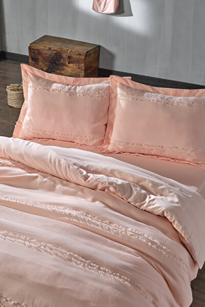 Doqu Home Carla Peach - Double Duvet Cover Set