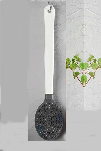 AŞKIN RENGİ Long Handled Silicone Massage Brush - Body and Bath Back Scrub, Soft Handle Massage