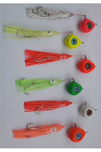 Hunter Eyes Renkli Ahtapot Assistli Melek Gözü Fosforlu Kurşun 50 gr