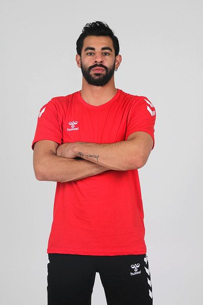 hummel Armin Red Cotton Crew Neck T-Shirt