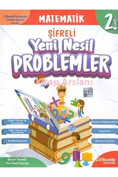 Onburda Yayınları 2.sınıf Matematik Şifreli Yeni Nesil Problemler-onburda Yayıncılı