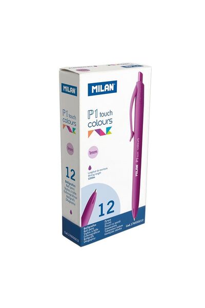 Milan 176550212 P1 Touch Mor Tükenmez Kalem 12li