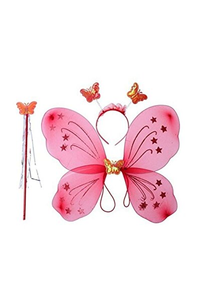 von Januar Children's Angel Butterfly Wing Set Red Crown Wand Wing Set of 3