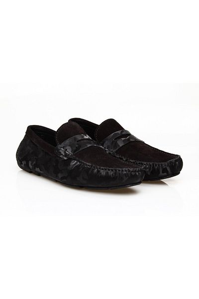Butik Black Laceless Genuine Leather Men's Shoes