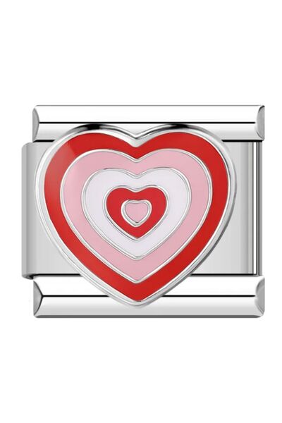 ITALIAN Power Puff Girls Kalp Desenli Italyan Charm 9 Mm