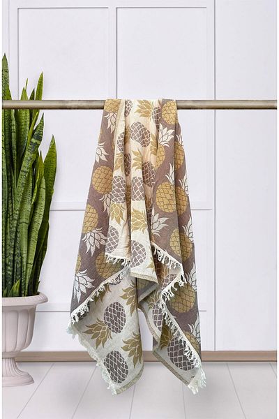 Ellia Soft Πετσέτα Muslin Loincloth - 100% βαμβακερή πετσέτα παραλίας και μπάνιου, απαλή υφή 90x170 cm