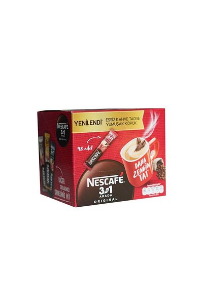 Turuncu Kuruyemiş Nescafe 3 in 1 Unique Coffee Taste & Soft Foam