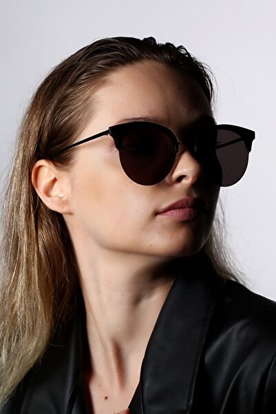 Zevahir Unisex Siyah Oval Güneş Gözlüğü