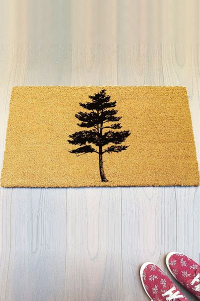 Paspas Yap Wooded Natural Koko Mat Bristle Door Front Mat Entrance Mat Apartment Mat Apartment Home Decor