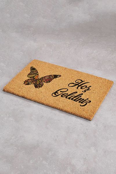 Paspas Yap Butterfly Design Door Mat Koko Mat Bristle Mat Door Mat Exterior Door Mat Printed