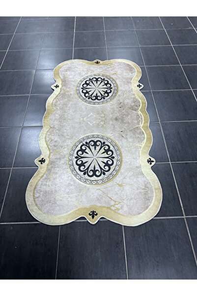 Modela Dekoratif Dijital Baskılı Deri Taban Yıkanabilir Tüylenmez Anti-alerji...