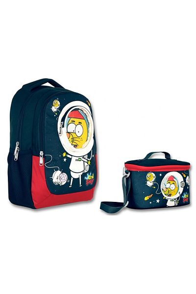 ÜMİT ÇANTA Kral Şakir 3D Astronaut - Primary School Backpack and Lunch Box Set