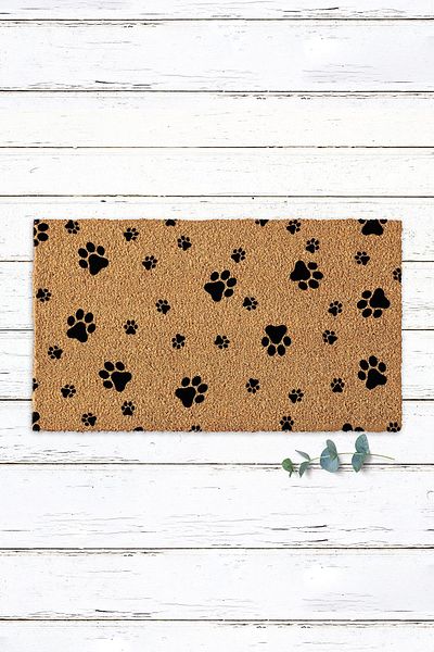 Paspas Yap Cat Paw Patterned Outdoor Door Mat Koko Mat Bristle Mat Decorative Mat for Home
