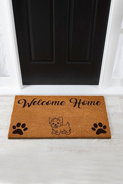 Paspas Yap Dog Printed Welcome To Home Door Mat Koko Mat Decorative Door Mat Home Entrance Mat
