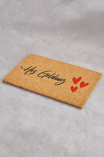 Paspas Yap Heart Door Mat Koko Mat Bristle Mat Exterior Door Mat Entrance Mat Apartment Apartment