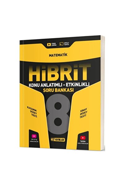 Hız Yayınları Lgs 8. Sınıf Hibrit Matematik Konu Anlatımlı Etkinlikli Hibrit Soru Bankası
