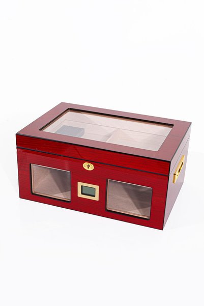 Parmida Humidor Kırmızı Siyah Phum0143