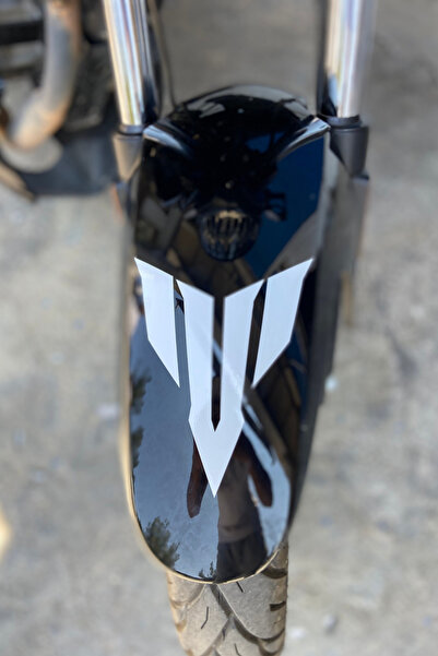 Banxtre Motor Için Dekoratif Sticker Mt Logo Beyaz Renk Etiket 15cmx12cm