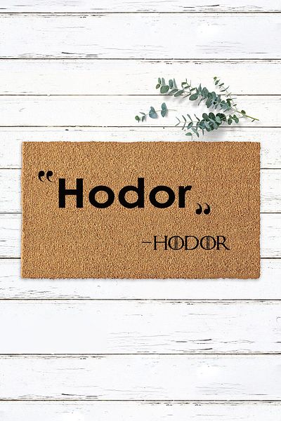 Paspas Yap Hodor Hodor Lord of the Rings Door Mat Front Koko Mat Decor Carpet Bristle Mat