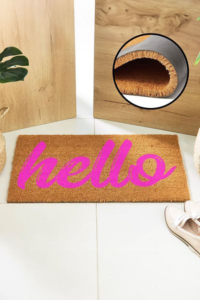 Paspas Yap Hello Written Door Mat Koko Mat Exterior Door Mat Entrance Mat