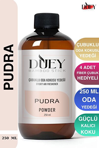 DUEY 250ml Pudra Çubuklu Oda Kokusu Yedeği , Bambu Oda Kokusu Yedeği Oda Koku...