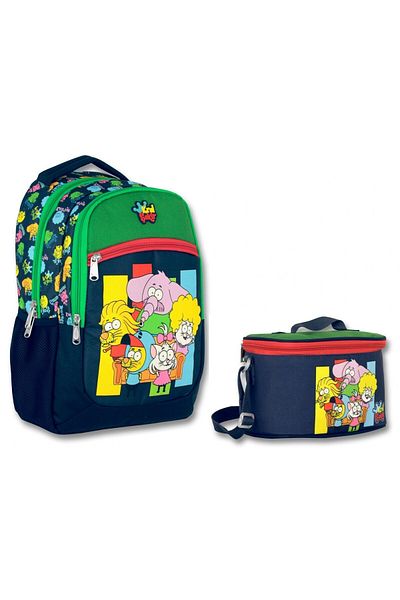 ÜMİT ÇANTA Boy's King Şakir Friends Primary School Backpack and Lunchbox Set