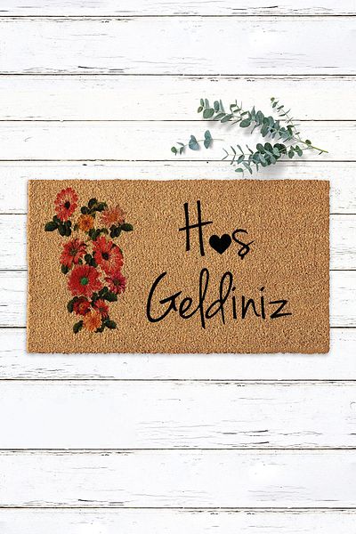 Paspas Yap Welcome Koko Doormat Exterior Door Mat Bristle Mat Home Door Entrance Mat Apartment Apartment Mat